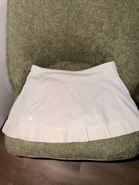 Lululemon athletica White Pleated Tennis Skirt